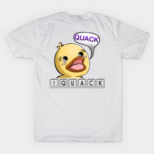 !Quack, Baby Duck, Quackers, Twitch Streamer Emote T-Shirt